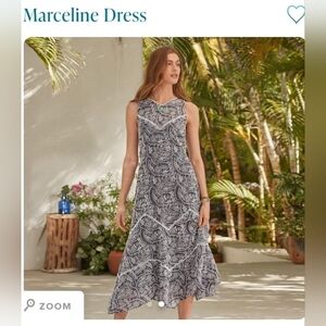 Sundance Marceline Dress Women's Petite Small Embroidered Grisaille NWT